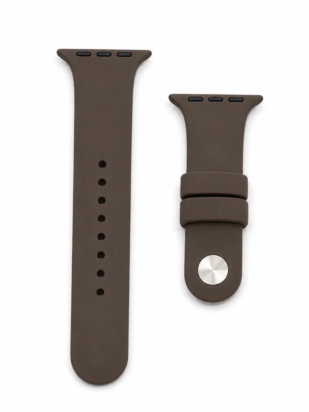 Silicone Watch Bands 2-Pack – Caramel & Mocha Brown